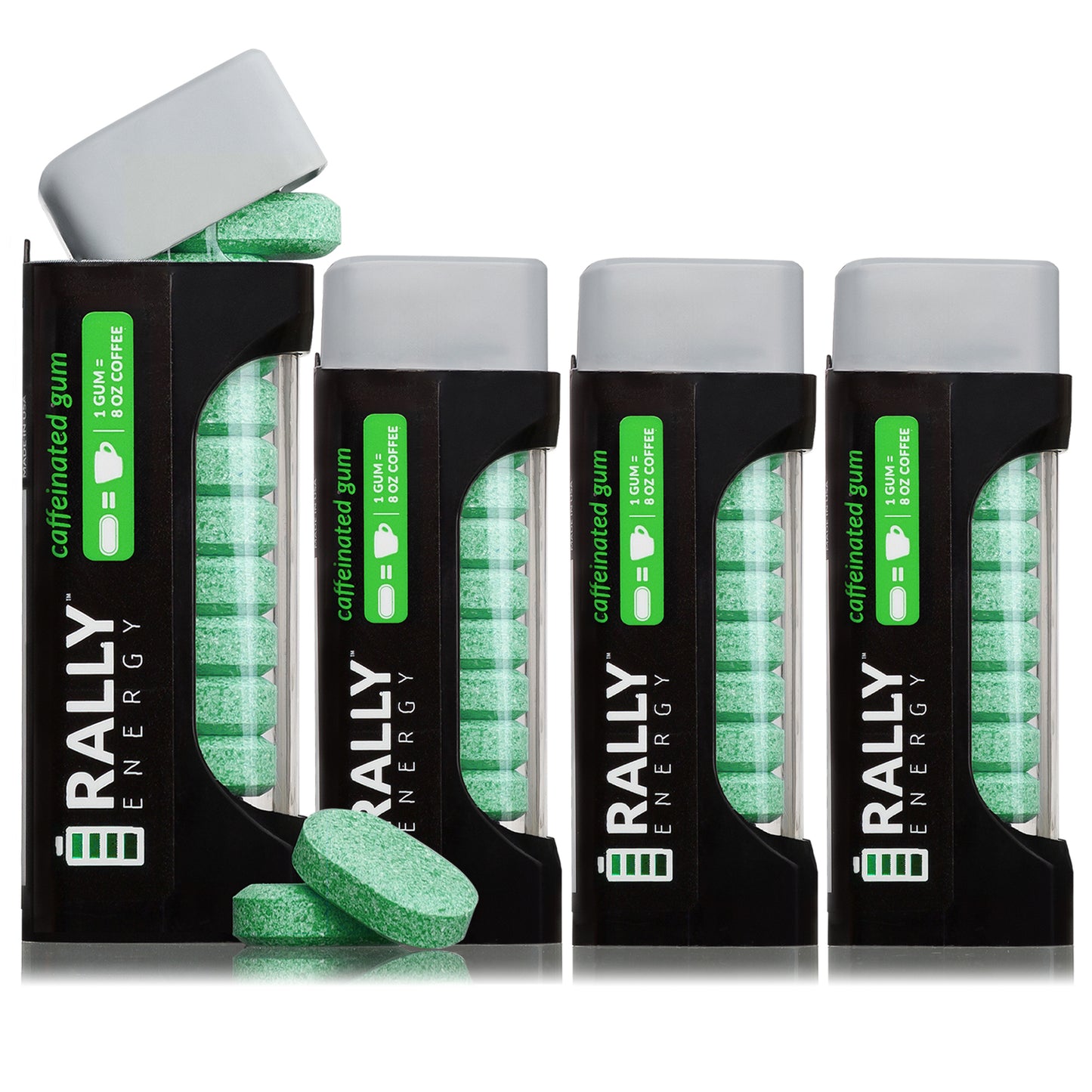 Peppermint Caffeinated Gum - 60mg Caffeine