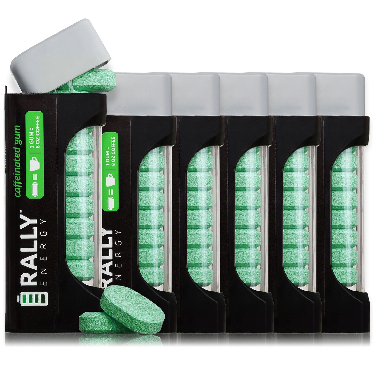 Peppermint Caffeinated Gum - 60mg Caffeine