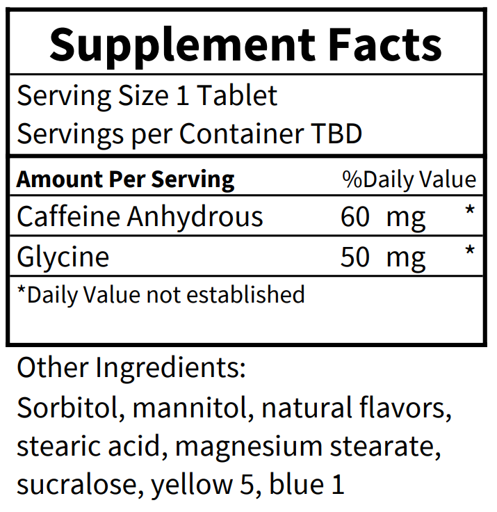 Peppermint Caffeinated Mints - 60mg Caffeine