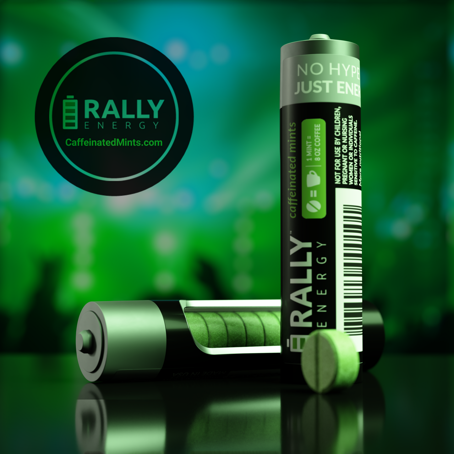 Display Case of Rally Energy Mints (20-Pack)