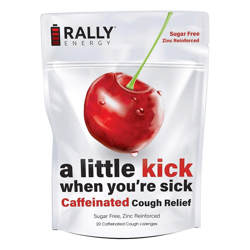 Cherry Caffeinated Cough Lozenges - 20mg Caffeine