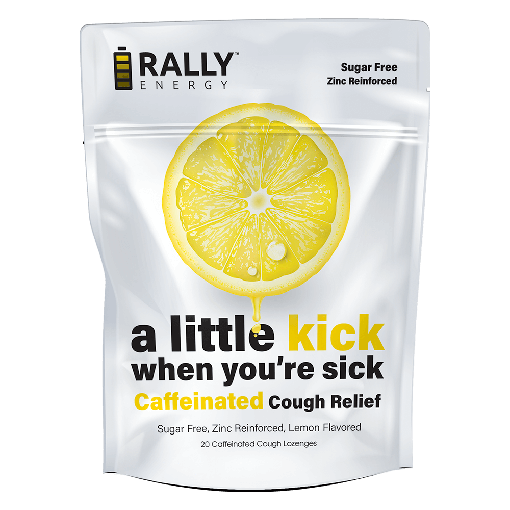 Lemon Caffeinated Cough Lozenges - 20mg Caffeine